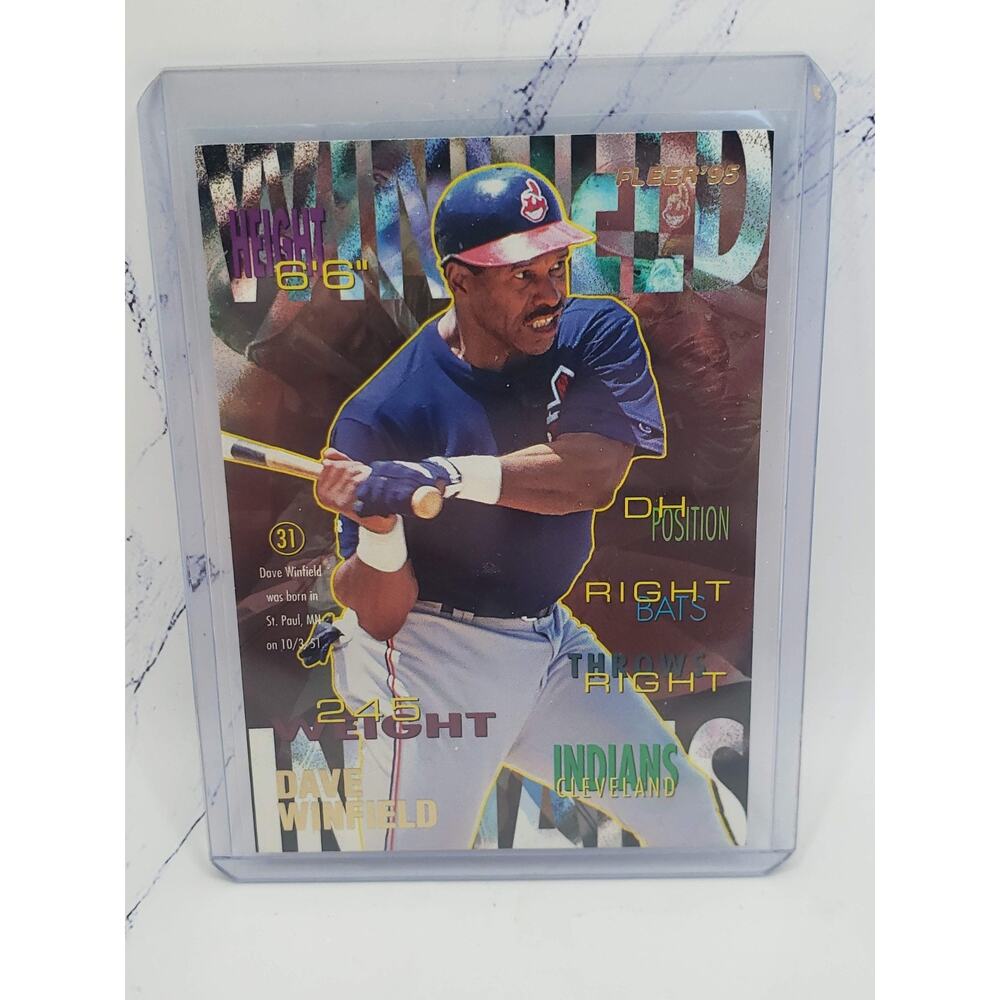 Dave Winfield 1995 Fleer Update #U-43 Cleveland Indians Baseball Card MLB HOF